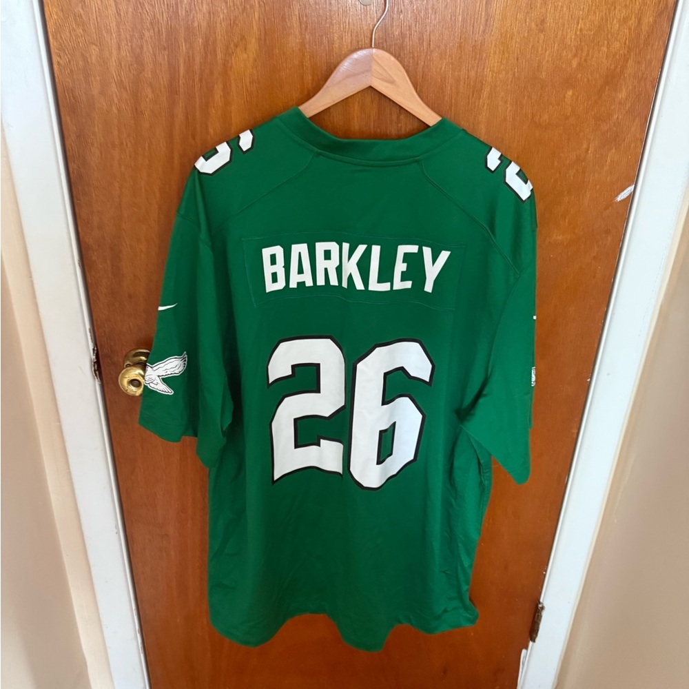 *Authentic* Philadelphia Eagles Saquon Barkley Kelly green jersey XXL